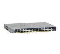 NETGEAR Smart Switch PoE Gigabit Ethernet de 52 Puertos (GS752TPP) - gestionable, Insight Cloud Opcional, 48 x PoE+ @ 760W, 4 x 1G SFP, sobremesa o Rack, y garantía Limitada de por Vida