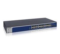 NETGEAR Switch de 24 puertos y 10 GB XS724EM - Switch MultiGigabit Gestionado Smart Plus - 2 x 10G SFP+ - Montaje en sobremesa o en bastidor, y protección ProSAFE de por vida