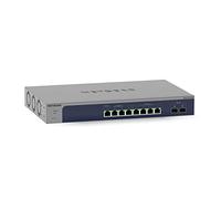 NETGEAR Switch de 8 Puertos y 10 GB MS510TXM |Multigigabit gestionado Smart - 2X Puertos SFP+ 10Gigabit - Montaje en sobremesa o en Bastidor, y protección ProSAFE de por Vida