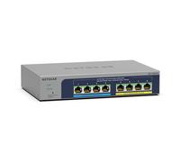 NETGEAR Switch de 8 Puertos y 2, 5 GB MS108UP - Switch Ethernet Multi-Gigabit Ultra60 PoE Plus - 4 Puertos PoE+/++ a 230 W - Sin Ventilador, conectividad Puntos de Acceso WiFi 6