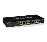NETGEAR Switch de Red PoE no gestionado de 8 Puertos GS308PP | Switch Gigabit Ethernet con 8X PoE+ Consumo 83W, Montaje en sobremesa o Pared