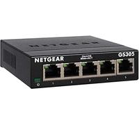 NETGEAR Switch de red Gigabit Ethernet de 5 puertos (GS305) | Plug-and-Play | Funcionamiento silencioso | Montaje en sobremesa o pared