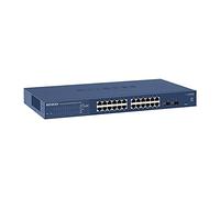 NETGEAR Switch Ethernet Gigabit Smart de 26 Puertos GS724Tv4 | Gestionado, con 24x 1G, 2X 1G SFP |Montaje de sobremesa o en Bastidor |y protección Limitada de por Vida