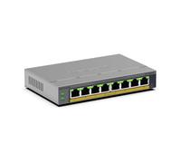 Netgear Switch GS108EPP No administrado Gigabit (10/100/1000) PoE Montaje pared/escritorio Gris