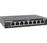 NETGEAR GS308-300PES switch No administrado L2 Gigabit Ethernet (10/100/1000) Negro