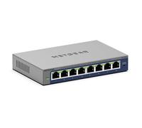 NETGEAR Switch Gigabit Ethernet Plus de 8 puertos (GS108E): administrado, montaje en escritorio o pared, y protección limitada de por vida