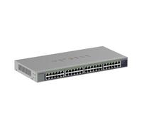 NETGEAR Switch no gestionable con 48 Puertos Gigabit Ethernet, con Ancho de Banda de 96 Gbps, sin Ventilador y Apto para Montaje en Bastidor o de sobremesa (GS748)