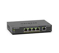 NETGEAR 5-Port Gigabit Ethernet PoE+ Plus Switch (GS305EP) Gestionado L2/L3 Gigabit Ethernet (10/100/1000) Energía sobre Ethernet (PoE) Negro