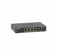 NETGEAR Switch PoE de 5 Puertos Smart Plus GS305EP, Ethernet con 4 x PoE+ a 63 W, Montaje sobremesa/Pared