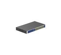 NETGEAR Switch PoE no administrado Gigabit Ethernet de 24 Puertos (GS524PP) - con 24 x PoE+ @ 300W, Montaje en Escritorio o en Rack, y protección Limitada de por Vida