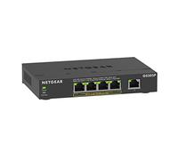 NETGEAR Switch PoE no administrado Gigabit Ethernet de 5 Puertos (GS305P) - con 4 PoE+ @ 63W, Montaje en Escritorio o Pared