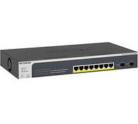 NETGEAR Switch PoE Pro gestionado Inteligente Gigabit Ethernet de 10 Puertos (GS510TPP) - con 8 x PoE+ @ 190W, 2 x 1G SFP, Montaje en Escritorio/Rack y protección de por Vida ProSAFE