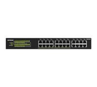 NETGEAR Switch PoE, Switch de Red Gigabit Ethernet no gestionado de 24 Puertos (GS324P) - con 16x PoE+ Consumo 190W, Montaje de sobremesa o en Bastidor