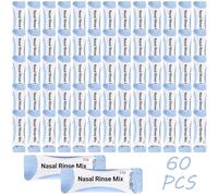 Neti Pot - Juego de 60 sal para lavado nasal para ducha nasal, para adultos y niños (2,2 g)