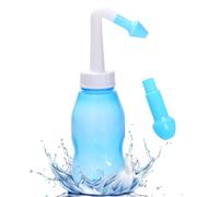 Neti Pot - Kit de enjuague sinusal, limpiador de nariz, enjuague a presión, riego nasal, botella de enjuague sinusal de 300 ml, para adultos y niños (azul)