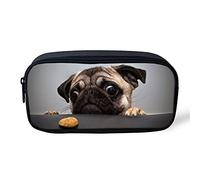 NETILGEN Estuche de lápices con diseño de dibujos animados en 3D para escuela, estudiantes, niños, niñas u oficina, mujer, hombre, con cremallera, bolsa de almacenamiento portátil para artículos de