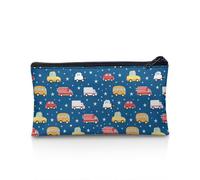 NETILGEN Estuche escolar para niños, monedero grande, organizador de escritorio de gran capacidad, regalos para niñas, Lindos vehículos azules, Talla única, Mochila informal