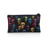 NETILGEN Estuche para bolígrafos, papelería, estuche organizador de papelería para el regreso a clases, soporte para lápices, monedero para la escuela y la oficina, Tinta colorida con diseño de