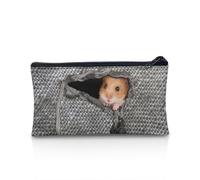 NETILGEN Estuche para lápices de gran capacidad, suministros escolares, organizador de oficina, regalo para niñas, niños, adolescentes y adultos, Lino para hámster, Talla única, Mochila informal