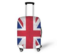 NETILGEN Funda de equipaje de viaje para maleta, se adapta a fundas de ruedas de 18/24/26/28/30/32 pulgadas, fundas protectoras elásticas para equipaje, The Union Jack, L(25"-29")
