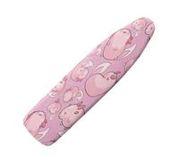 NETILGEN Funda para tabla de planchar con cierres de velcro, fácil de instalar, fundas de repuesto lavables a máquina para el hogar y hotel, se adapta a hasta 150 x 55 cm, color rosa axolote