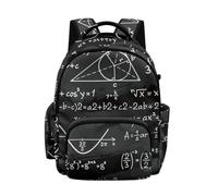 NETILGEN Mochila escolar de gran capacidad de 17 pulgadas para niños, mochila de escuela primaria con correa acolchada, Fórmula matemática, L, Casual