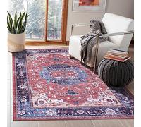 NETLINE HOME Alfombras lavables para sala de estar, alfombra tradicional de pelo bajo, antideslizante, alfombra decorativa para el suelo, diseño bohemio, alfombra vintage, alfombra plegable para