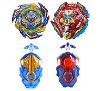 Netoke Peonzas de Batalla Gyros Set, 4D Battle Gyros Model Speed Gyros con, Juguetes clásicos Regalo para niños,(B-187+B-200)