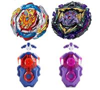 Netoke Peonzas de Batalla Gyros Set, 4D Battle Gyros Model Speed Gyros con, Juguetes clásicos Regalo para niños,(B-201+B-175)