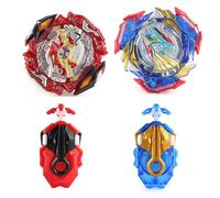 Netoke Peonzas de Batalla Gyros Set, 4D Battle Gyros Model Speed Gyros con, Juguetes clásicos Regalo para niños,(B-205+B-205)