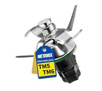 NETONDA Cuchillas para Thermomix TM5 TM6 Cuchillas TM5 Acero Inoxidable Compatible para Vorwerk Thermomix TM5 TM6 Acessórios para Bimby TM6 de Junta de Goma incluída
