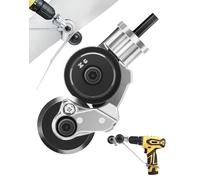 NETONDA Nibbler Tole - Tijeras de chapa eléctrica, cortador de placa de taladro eléctrico, accesorio de taladro de metal (metal, 12 V/21 V)