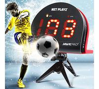 NetPlayz Radares de fútbol, equipos de entrenamiento con sensores de velocidad (pistolas de radar manos libres, pistolas de velocidad de disparo, regalos de fútbol, dispositivo y equipo de alta