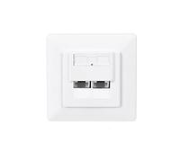 Netrack complete flush-mounted outlet 2xRJ45 8p8c UTP Cat5e LSA