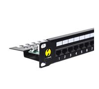 Netrack Panel de Parche para Rack de 19", 1U, 24-Puertos Cat. 6 Utp, con Estante