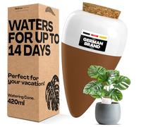 Netrox - Conos de riego de terracota - sistema de riego automático hasta 14 días - dispensador de agua ecológico para plantas de interior, balcón y jardín