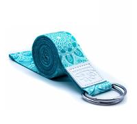 Netrox Yoga Cinturon Algodon - Correa Algodon para Mejores Estiramientos - Cinturón de Yoga con Cierre de Metal - Strap Belt - Algodon Correa - Ejercicios Estiramiento Fitness Pilates [250 x 3,8 cm]