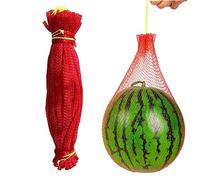 Nets de sandía, bolsas de redes de sandía de 100 piezas, bolsas de vegetales reutilizables de 15.8 pulgadas, bolsa de cebolla hueca portátil para melón de miel, pepinos, huevo