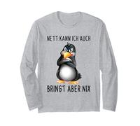 Nett Kann Ich auch Traingt Aber Nix Witziges Penguin Spruch Manga Larga