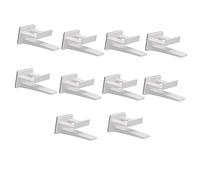 Nettoppo 10 Autoadhesivos para Gorras de BéIsbol, Soportes Organizadores de Sombreros de Montaje en Pared para Puerta, Pared, Armario, Colgador de Almacenamiento, Color