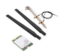 Nettoppo 1730 Mbps para doble banda inalámbrica AC 9560 Desktop Kit Bluetooth 5.0 802.11Ac M.2 CNVI 9560NGW WiFi tarjeta con antena