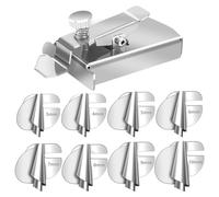 Nettoppo 9 Piezas Singer para Coser Dobladillos Enrollados con Guía de Costura Magnética Pie de Presión para Dobladillos Enrollados de 3-10 mm de