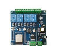 Nettoppo AC 220V/DC 5-30V Fuente de AlimentacióN ESP32 WiFi Bluetooth BLE MóDulo de Relé de Cuatro VíAs ESP32-WROOM Placa de Desarrollo Puerto 1/O