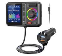 Nettoppo BT98L LED Display Bluetooth 5.0 Transmisor Adaptador 3,5mm AUX MP3 Player HiFi Audio Adaptador para PC TV Coche Altavoz Hogar