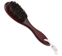 Nettoppo Caballo Pelo Ondulado Cepillo para la Barba Peine para el Cabello Manejar de Madera Peine Grande Curvado Hombres Peines de Cabello Natural Herramientas para Peinar