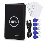Nettoppo Copiadora de Tarjeta de Control de Acceso Inteligente, Lector y Escritor RFID, Duplicadora de Tarjeta de 125 KHz, Decodificador de Tarjeta Cifrada de 13,56 MHz, Etiqueta NFC