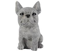 Nettoppo Estatua DecoracióN de JardíN DecoracióN de Resina de Perro Dachshund y Escultura de Bulldog FrancéS Adornos para el Hogar 17X12X11CM
