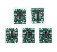 Nettoppo Placa amplificadora de potencia digital, 5 piezas, 2 x 3 W tipo D Pam8403 Audio DC 5 V Digital Audio Amplificador Platinas