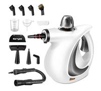 Nettoyeur vapeur pour maison - Appareil Haute-Pression Sécurisé | Nettoyeur vapeur portatif avec 12 accessoires | Solution naturelle pour tissus, vitres, joints et graisses de cuisine, 3.2 Bar, Gris F