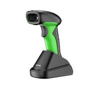 NETUM Escáner Código de Barras Industrial 1D 2D Bluetooth con Base de Carga Lector Inalámbrico Batería 2600mAh Resistente al Polvo Manos Libres Compatible con PC y Smartphone (2D-RD1950)